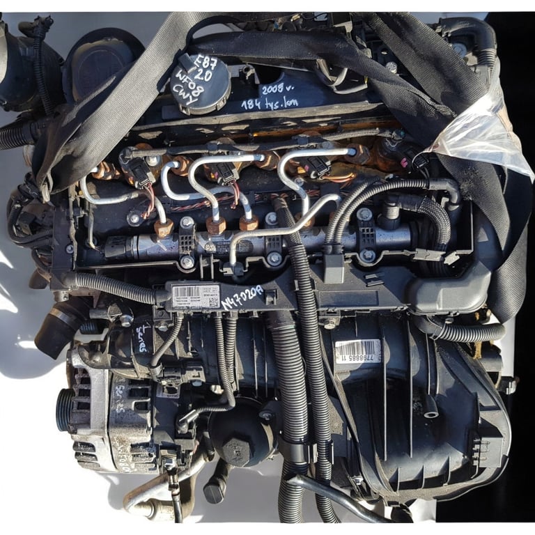 Motor BMW 1 E87 N47D20A 2.0 177PS 184TKm 2008 Diesel Engine Komplett