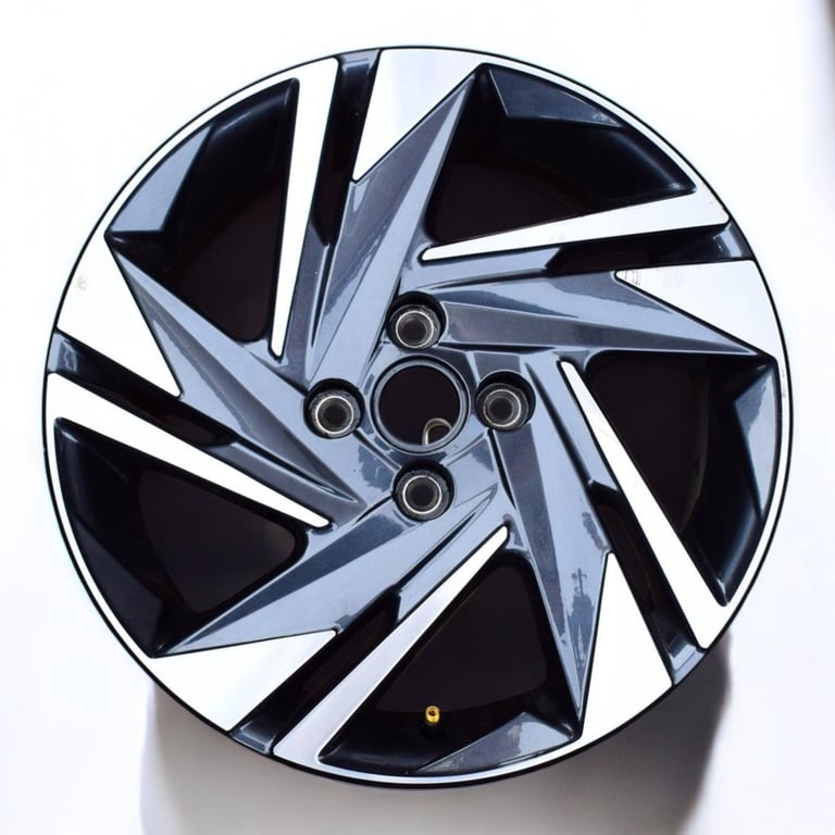 1x Alufelge 16 Zoll 6.0" 4x100 50ET Glanz Grau 52910-Q0200 Hyundai I10 I20 Mg