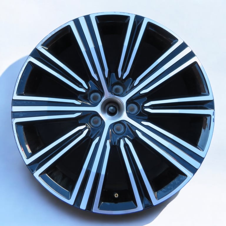 1x Alufelge 18 Zoll 8.0" 5x108 42ET Glanz Schwarz 31471312 Volvo S60 V60