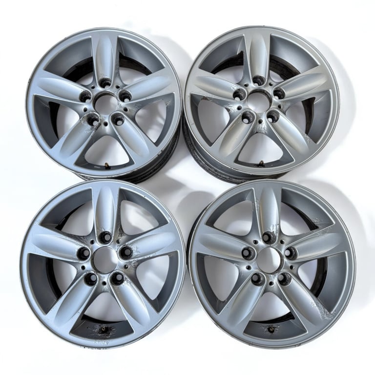 4x Alufelge 16 Zoll 7.0" 5x120 44ET Silber 6775619 BMW E88 E81 E82 E87 Rim Wheel FEL6568428042jq