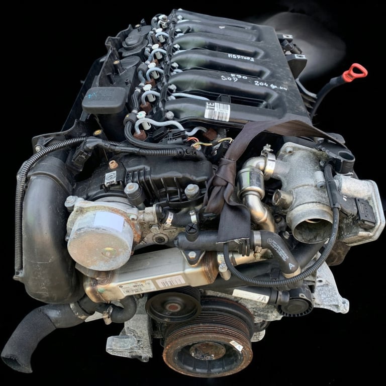 Motor BMW E91 E90 M57TUE2 3.0 204TKm Diesel Engine Komplett