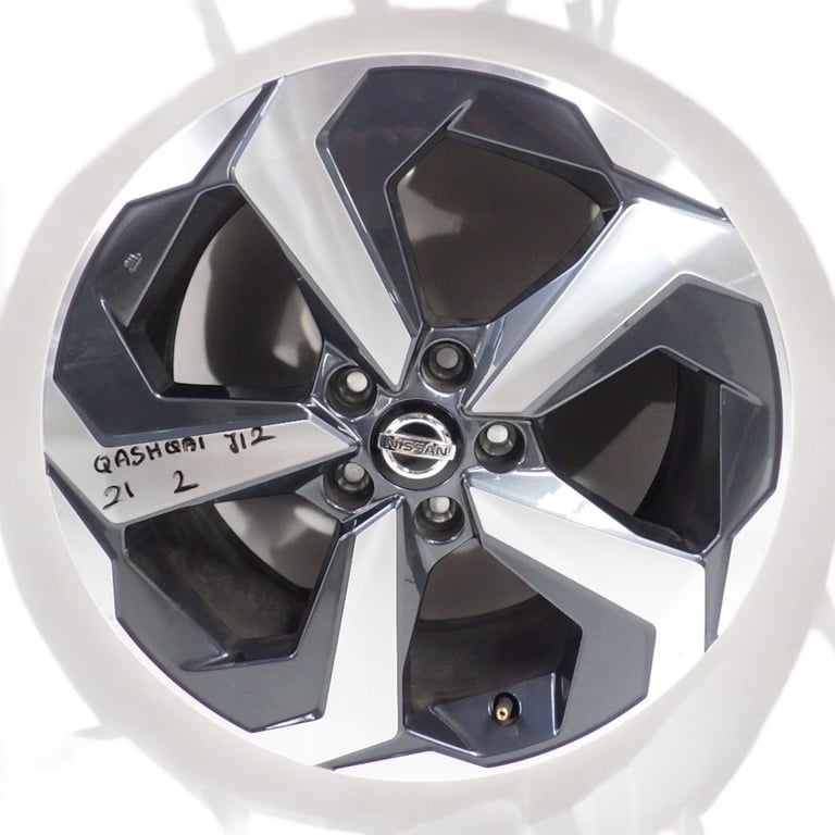 1x Alufelge 18 Zoll 7.0" 5x114.3 45ET Glanz Graphit Nissan III 1 Qashqai J12