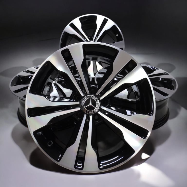 4x Alufelge 18 Zoll 7.5" 5x112 52ET Glanz Grau A2464010400 Mercedes-Benz Vito