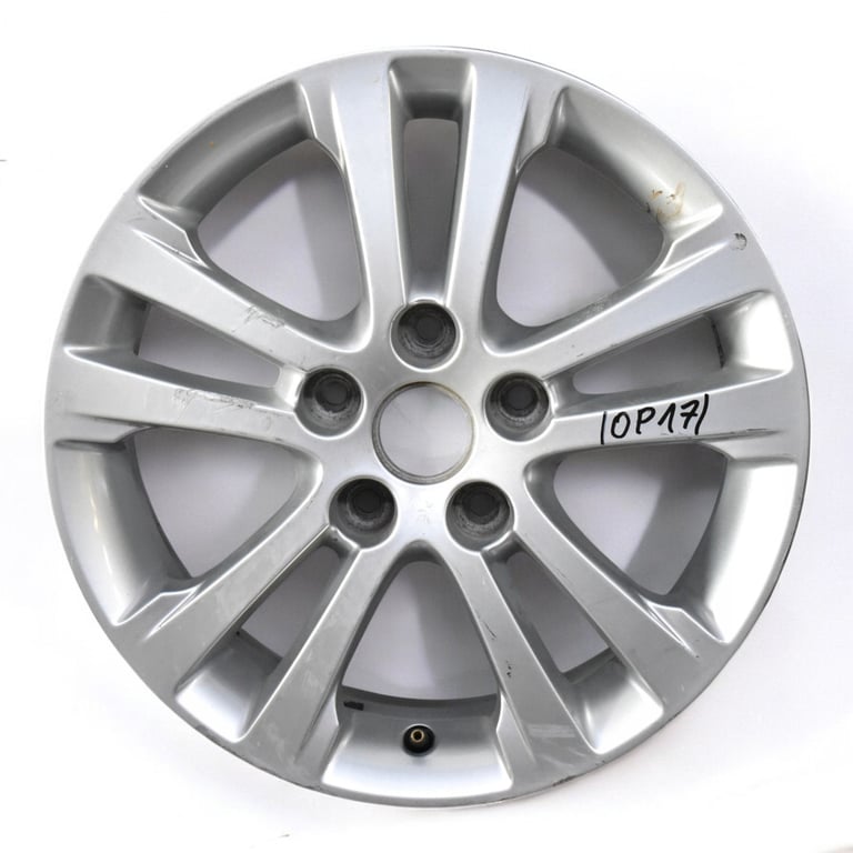 1x Alufelge 16 Zoll 6.5" 5x114.3 50ET Glanz Silber 52910-A2220 Kia Proceed