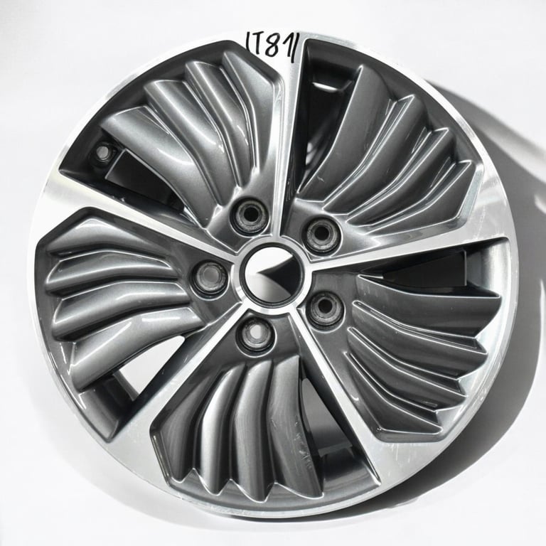 1x Alufelge 16 Zoll 6.5" 5x114.3 50ET Glanz Silber 52910-G2700 Hyundai Ioniq Mg