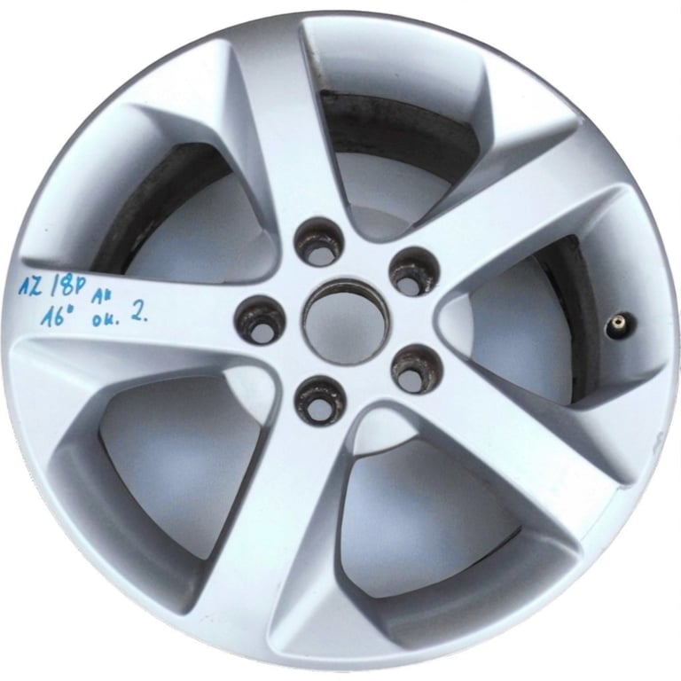 1x Alufelge 16 Zoll 6.5" 5x112 50ET Glanz Silber 1Z0601025AG Skoda Octavia Ii
