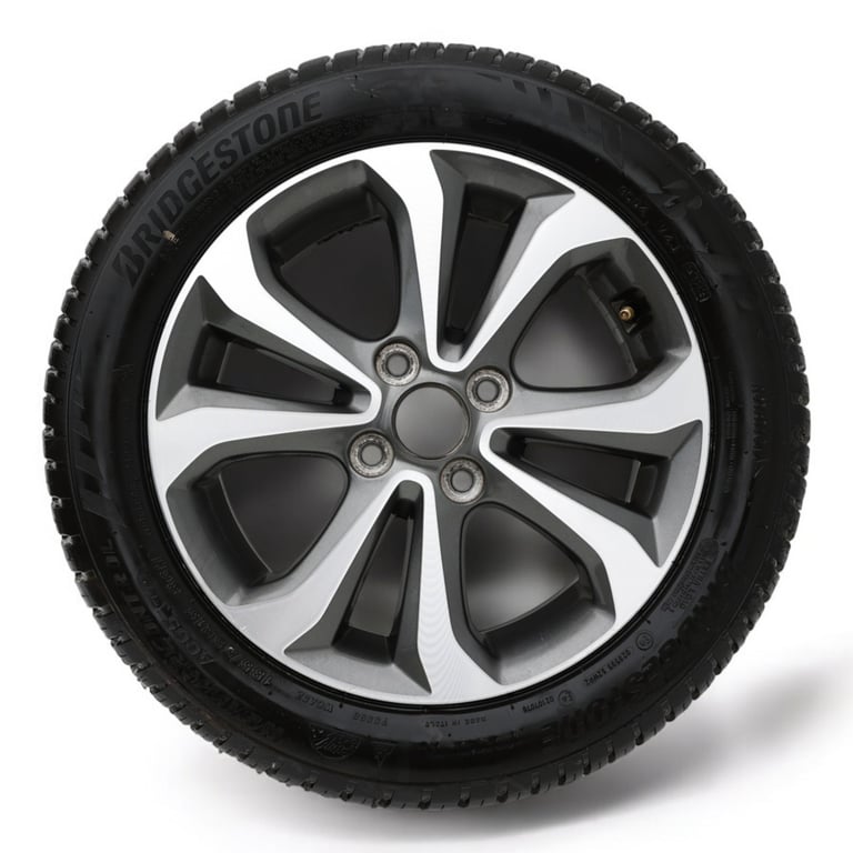 1x Alufelge 15 Zoll 6.0" 4x100 53ET Glanz Graphit 52910B9300 Hyundai I10 Mg