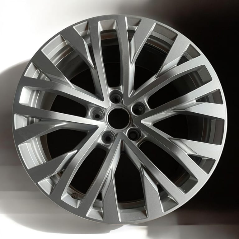 1x Alufelge 18 Zoll 8.0" 5x112 25ET Glanz Silber 760601025H VW Touareg Rim Wheel FEL1255625698wq
