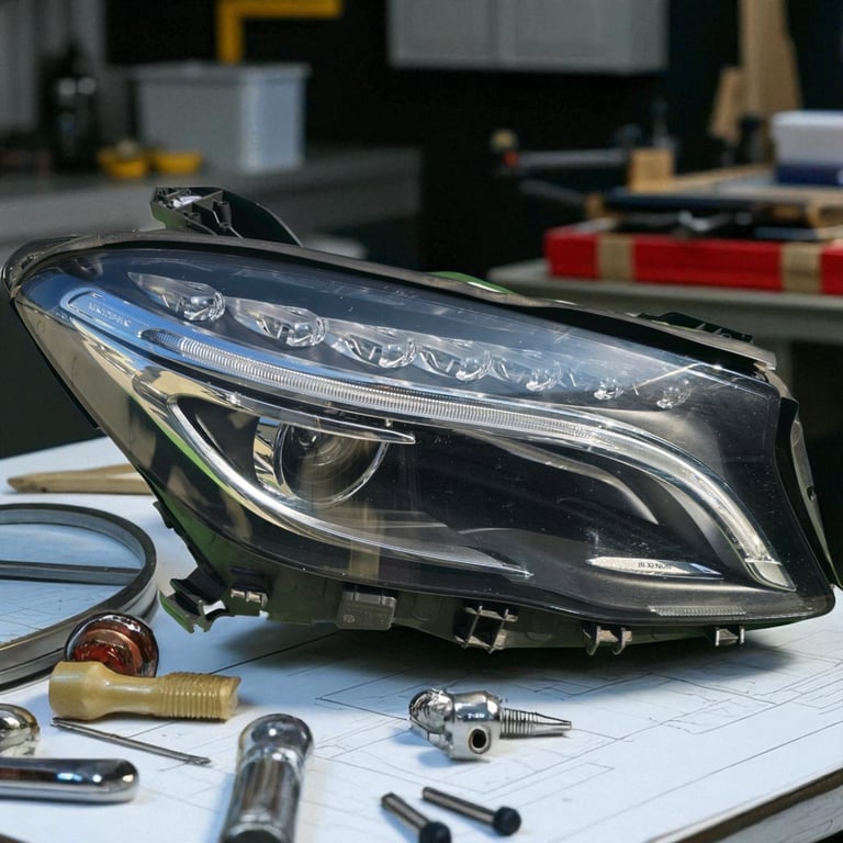 Frontscheinwerfer Mercedes-Benz Gla A1569061800 Bi-Xenon Rechts Headlight SCH2458002786pv
