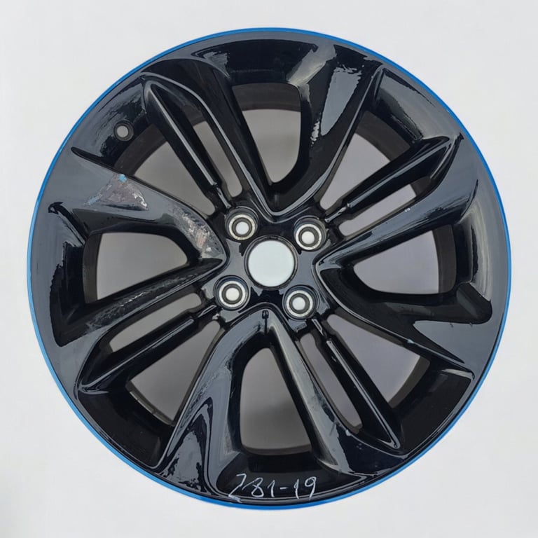 1x Alufelge 17 Zoll 7.0" 4x100 44ET Glanz Schwarz 1113388 Opel Corsa E Rim Wheel FEL1997885910mo