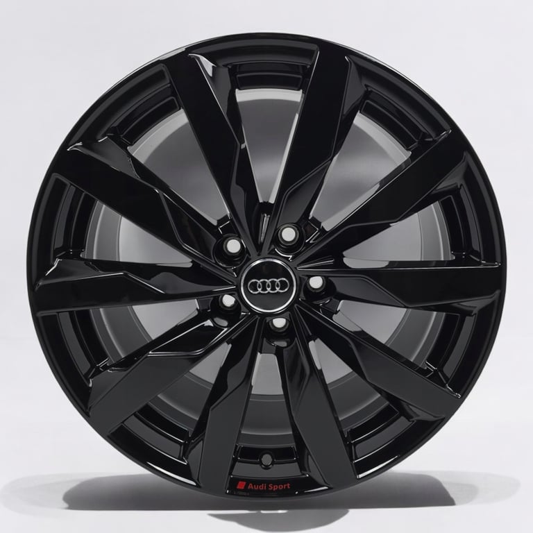 4x Alufelge 18 Zoll 8.0" 5x112 40ET Glanz Silber Audi Rim Wheel FEL4544787551cc