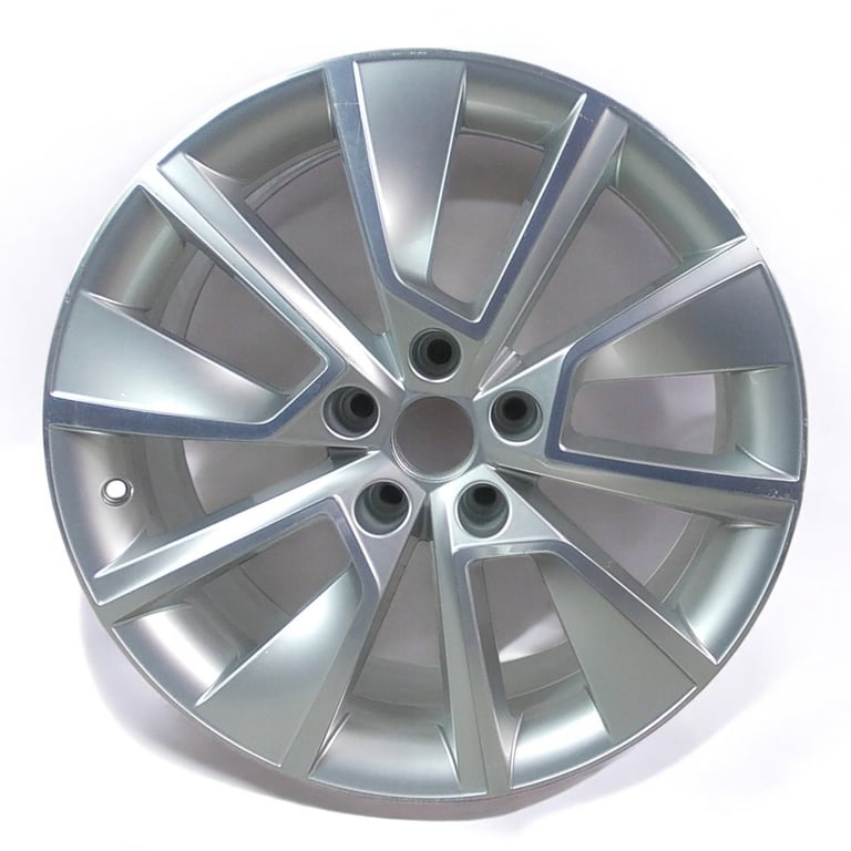 1x Alufelge 18 Zoll 7.5" 5x112 43ET Glanz Silber 5E0601025 Skoda Octavia Iii