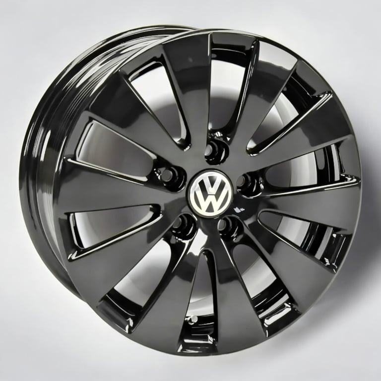 4x Alufelge 16 Zoll 7.0" 5x112 45ET Glanz Schwarz 3C0601025C VW Passat Rim Wheel FEL9236843685ie