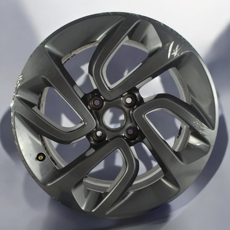 1x Alufelge 16 Zoll 6.5" 4x108 20ET Glanz Schwarz 672044871 Opel Crossland