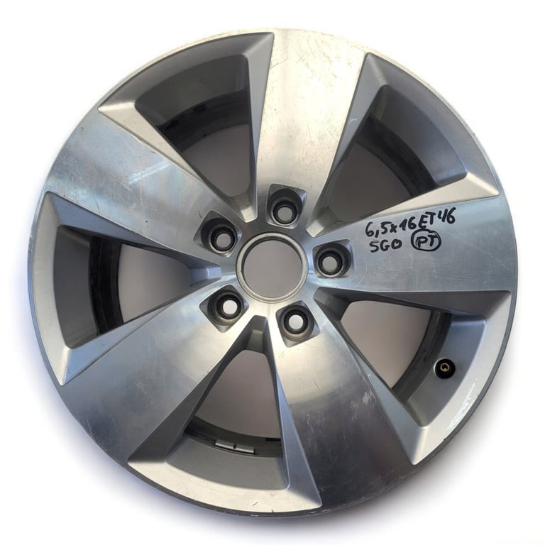 1x Alufelge 16 Zoll 6.5" 5x112 46ET 5G0601025J VW Golf VII Touran Rim Wheel FEL3568282873hh