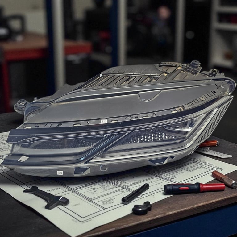 Frontscheinwerfer VW Touareg 761941081A 1EX013143 LED Links Headlight