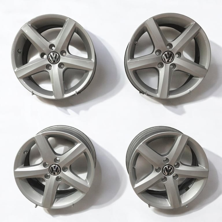 4x Alufelge 16 Zoll 6.5" 5x112 42ET Glanz Silber 3AA071496 VW Passat Jetta FEL5743036158ps