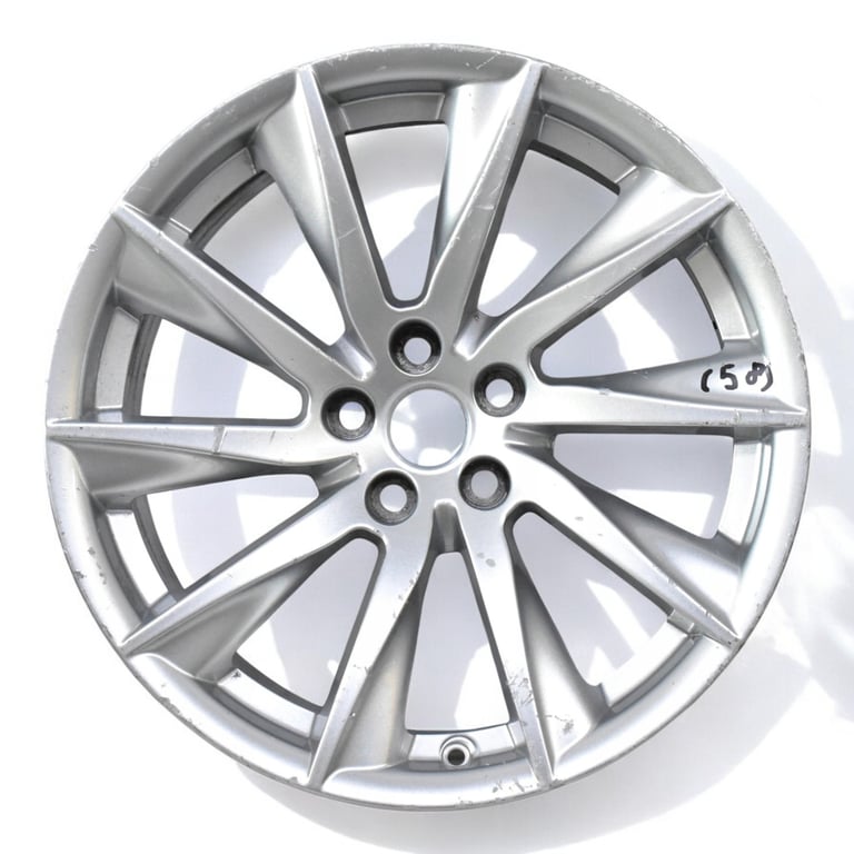 1x Alufelge 18 Zoll 9.5" 5x108 27ET Glanz Silber EX53-1007-BA Jaguar F-Type FEL4349931204pu