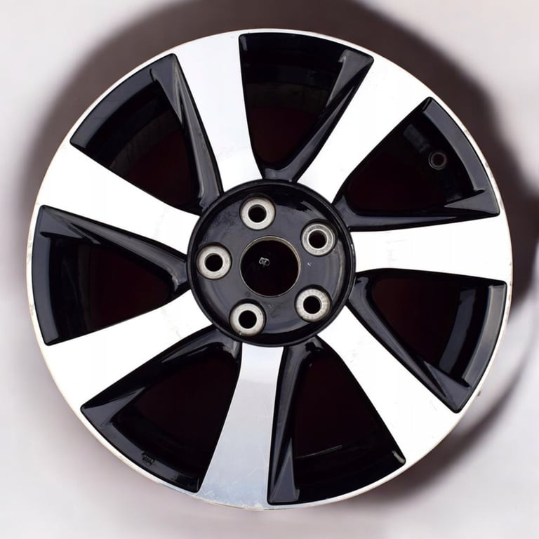 1x Alufelge 17 Zoll 7.0" 5x114.3 39ET Glanz Schwarz Toyota Avensis Rim Wheel
