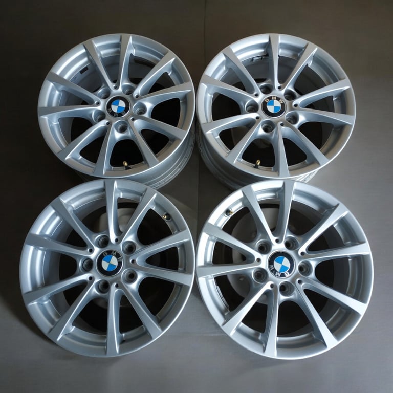 4x Alufelge 16 Zoll 7.0" 5x120 31ET Silber 6796236 BMW F36 3 F30 Rim Wheel FEL1723050036cx