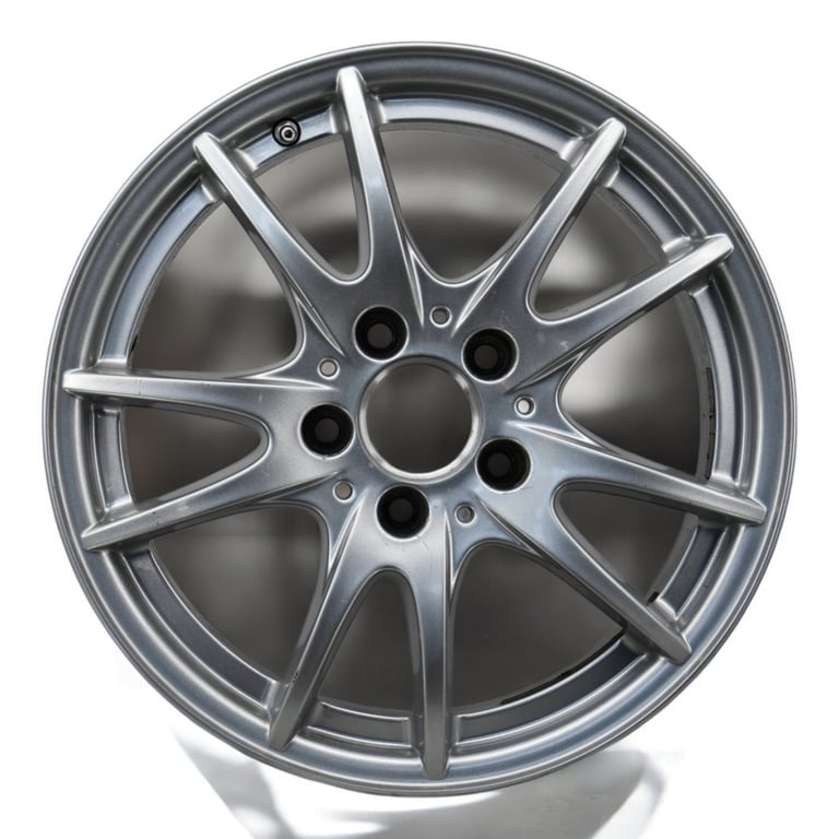 1x Alufelge 16 Zoll 6.5" 5x112 49ET Glanz Silber A2464011802 Mercedes-Benz