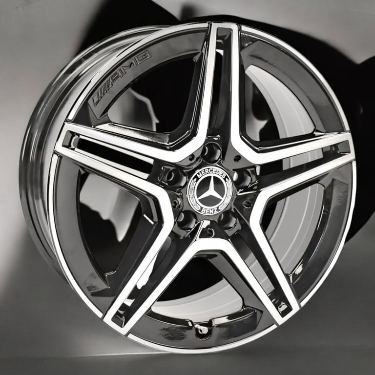 4x Alufelge 18 Zoll 7.5" 5x112 49ET Glanz Schwarz A1774011500 Mercedes-Benz W177 FEL5960926539zz