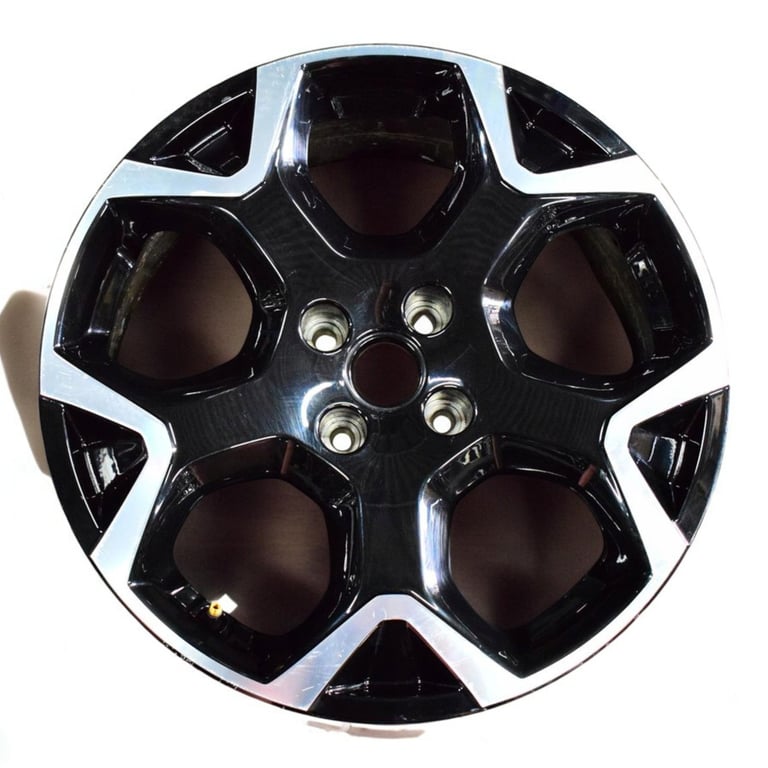 1x Alufelge 18 Zoll 7.0" 4x108 35ET Glanz Schwarz 00128-RR Opel Crossland X