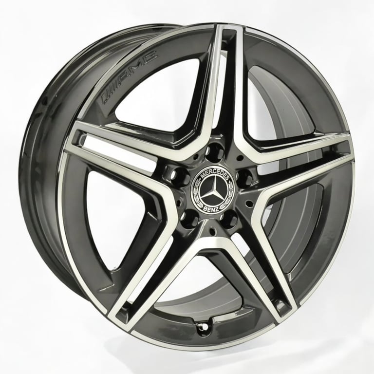 4x Alufelge 18 Zoll 7.5" 5x112 49ET Glanz Grau A1774011500 Mercedes-Benz W177 Mg FEL8950917017pu