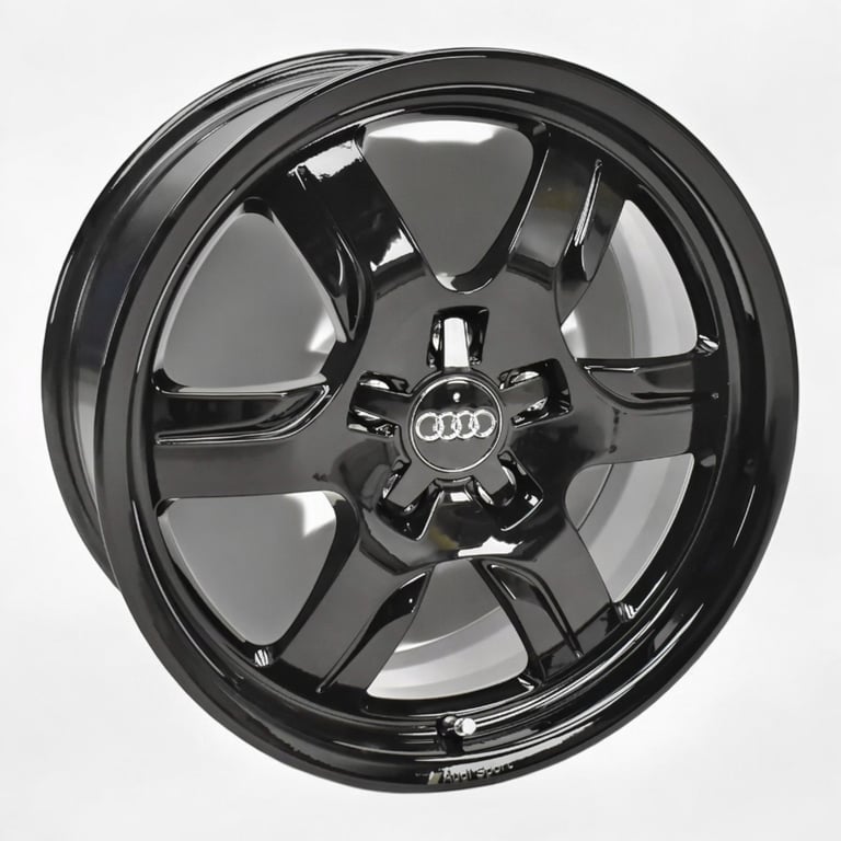 4x Alufelge 17 Zoll 7.5" 5x112 28ET Glanz Schwarz 8T0601025B Audi Rim Wheel FEL8486742110ip