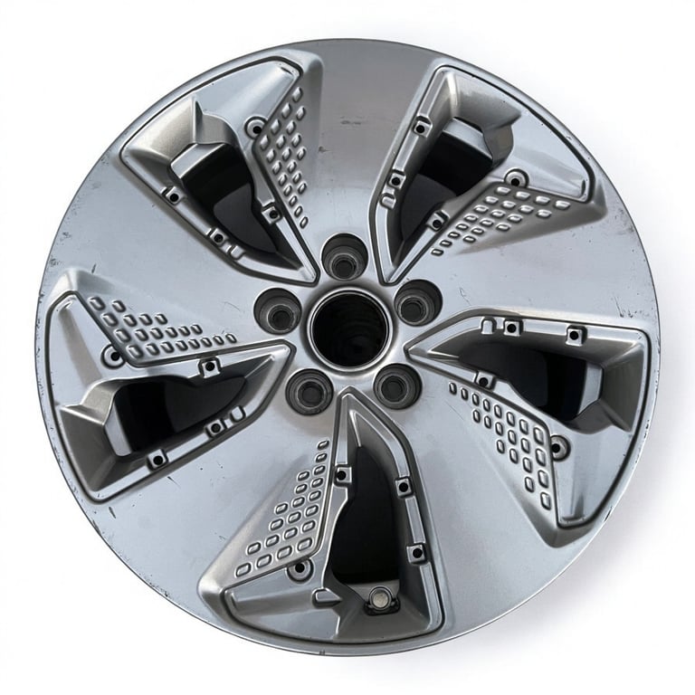 1x Alufelge 17 Zoll 7.0" 5x114.3 50ET Glanz Silber 52910-K4000 Hyundai Rim Wheel