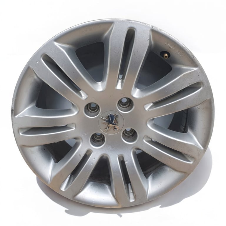 1x Alufelge 16 Zoll 7.0" 4x108 32ET Matt Silber 9681931280 Peugeot 5008