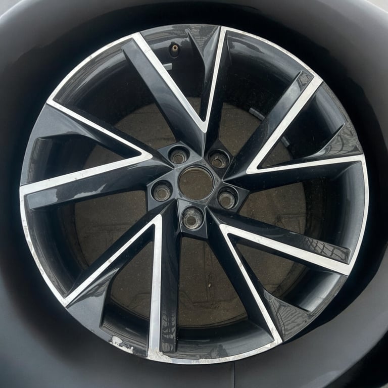 1x Alufelge 19 Zoll 8.0" 5x112 45ET Glanz Graphit 57A601025R Mg Kodiaq Rim Wheel