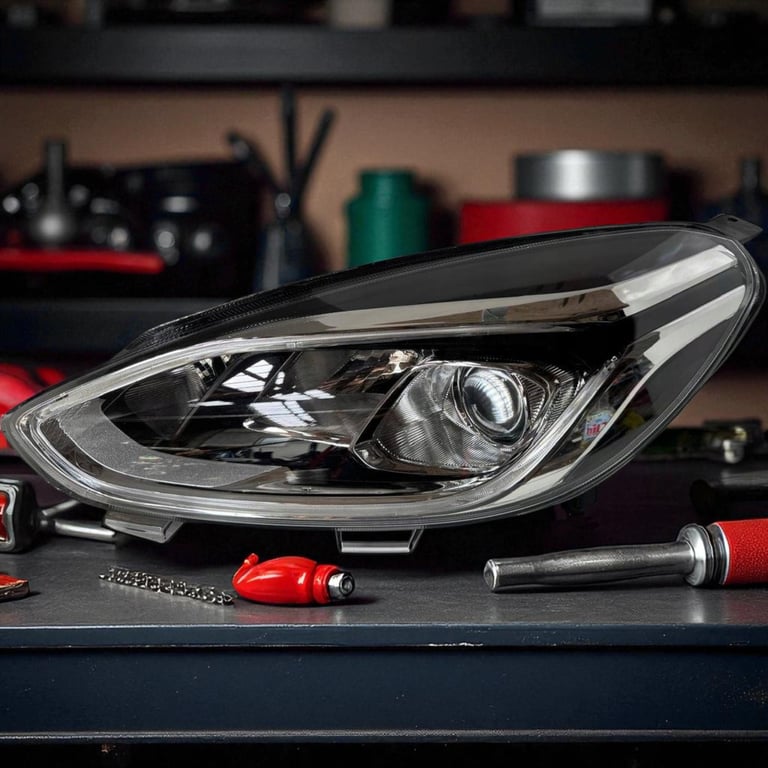 Frontscheinwerfer Ford Fiesta L1BB-13E015-CE Links Scheinwerfer Headlight SCH7811366802th