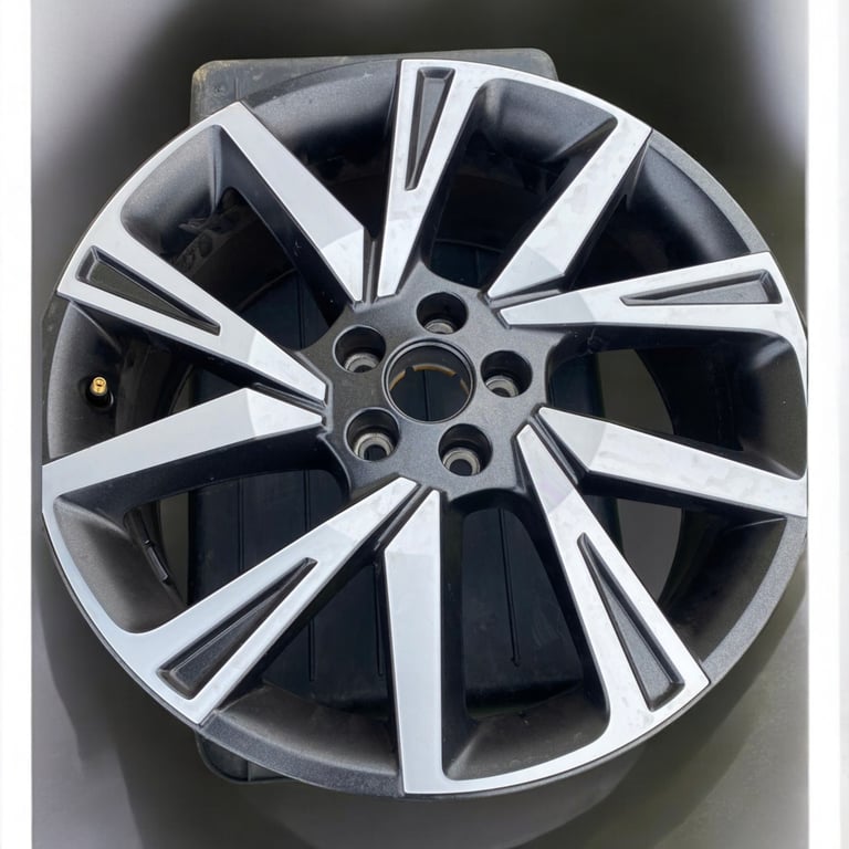 1x Alufelge 18 Zoll 7.0" 5x100 47ET Glanz Schwarz 6F9071498A Seat Arona