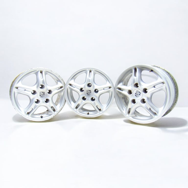 1x Alufelge 16 Zoll 7.0" 5x130 40ET Glanz Silber 99636211400 Porsche Boxster