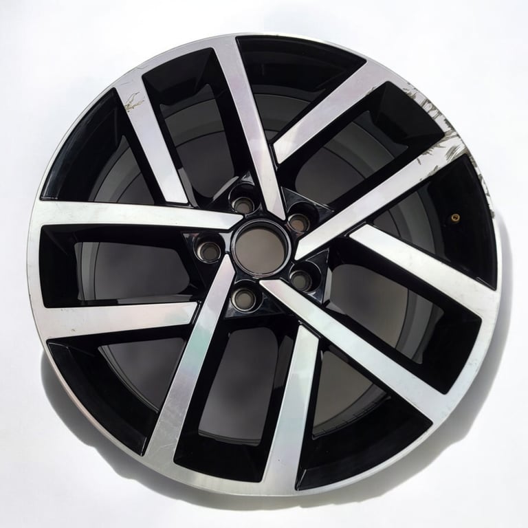 1x Alufelge 18 Zoll 7.5" 5x112 51ET Glanz Silber 5G0601025CP Vw Rim Wheel FEL1574522187wn