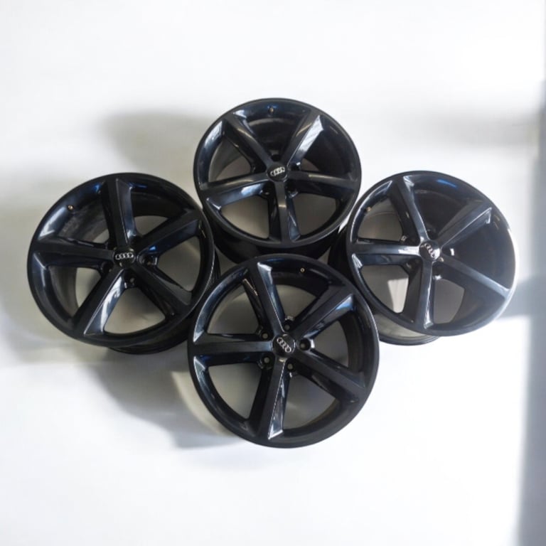 4x Alufelge 18 Zoll 9.0" 5x112 52ET Glanz Schwarz 8J0601025M Audi Tt Rim Wheel FEL4674574823yj