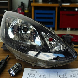 Frontscheinwerfer Mazda 2 07-P6516 Rechts Scheinwerfer Headlight SCH2989431658dg