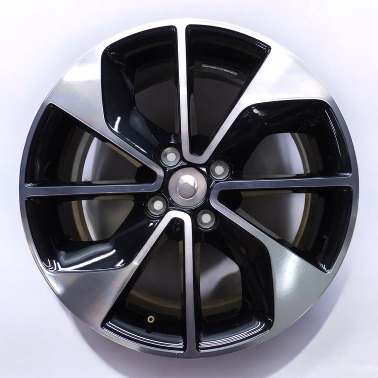 1x Alufelge 16 Zoll 6.5" 4x100 44ET Glanz Schwarz 403009007R Renault Clio Iv