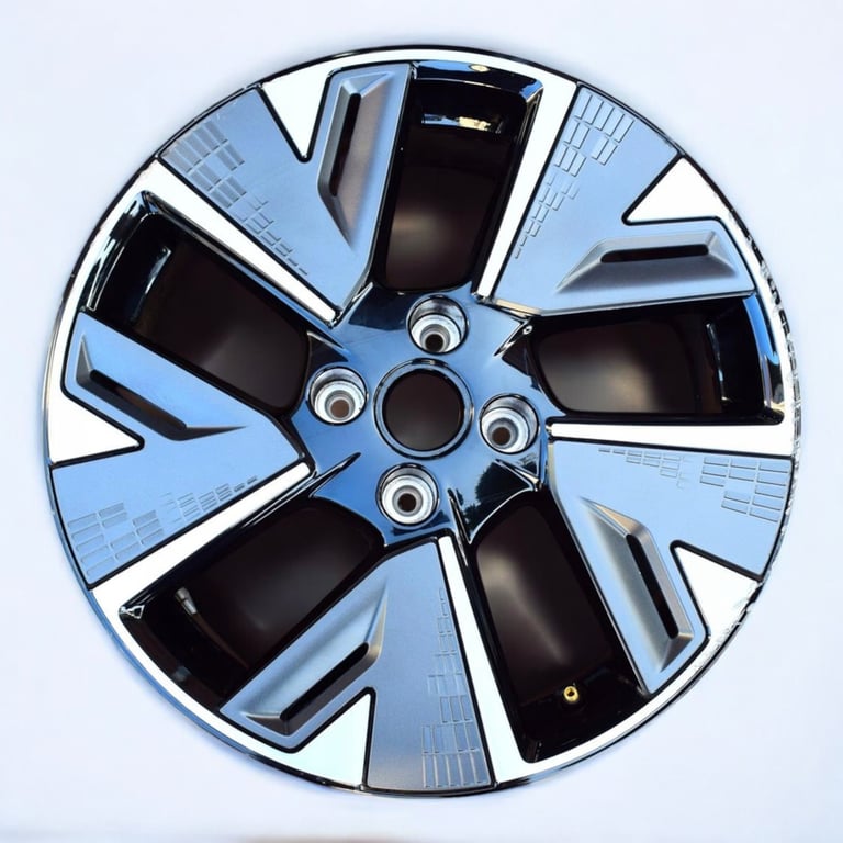 1x Alufelge 17 Zoll 7.0" 4x108 32ET Glanz Schwarz 93484567 Opel Corsa F