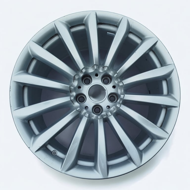 1x Alufelge 19 Zoll 9.5" 5x112 39ET Glanz Silber 6861226 BMW G11 G12 Rim Wheel FEL8328998566hl