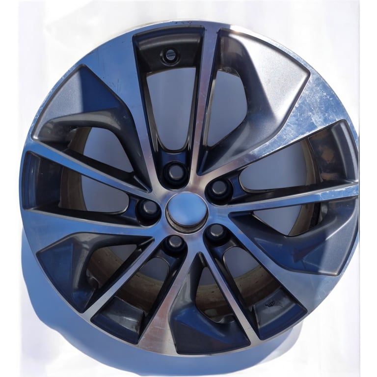 1x Alufelge 17 Zoll 7.0" 4x114.3 39ET Glanz Silber Toyota Avensis Rim Wheel