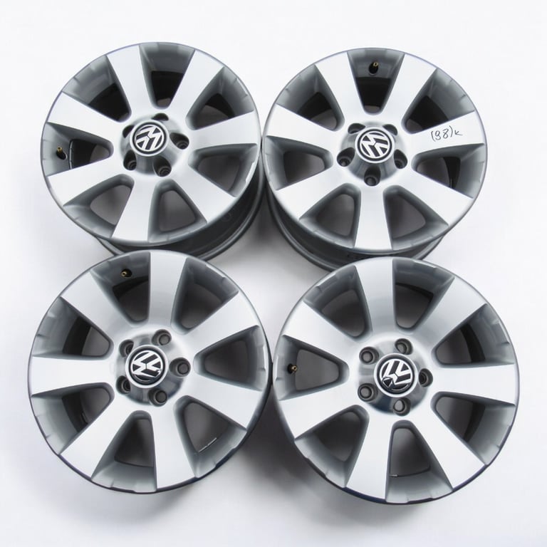 4x Alufelge 16 Zoll 6.5" 5x112 33ET Glanz Silber 5N0601025 VW Tiguan Rim Wheel FEL4646248842sc