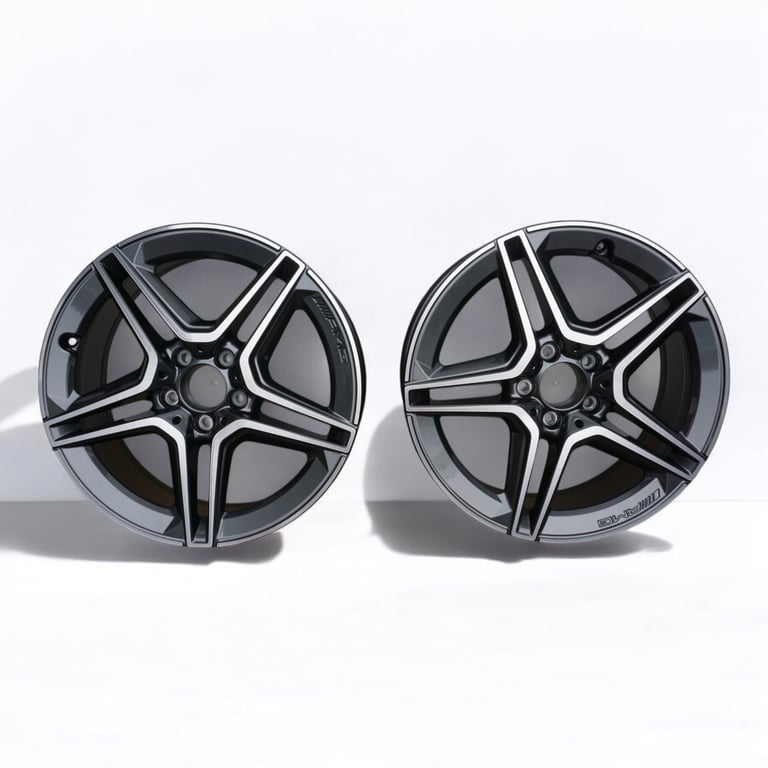 1x Alufelge 18 Zoll 8.0" 5x112 43ET Glanz Schwarz A2134016300 Mercedes-Benz Amg FEL7330318317uj