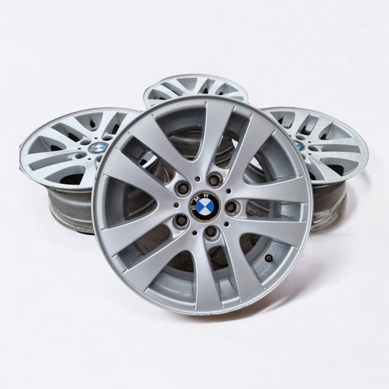 4x Alufelge 16 Zoll 7.0" 5x120 34ET Silber 6775595 BMW E91 E90 Insignia T5 FEL5009639802po