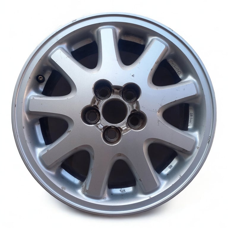 1x Alufelge 15 Zoll 6.0" 5x100 39ET Matt Silber 42611-2B010 Toyota Carina E