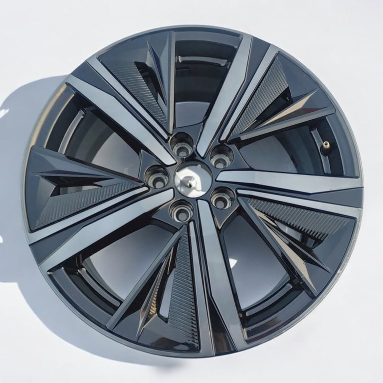 1x Alufelge 18 Zoll 8.0" 5x108 48ET Glanz Schwarz 9835058180 Peugeot 308 Iii