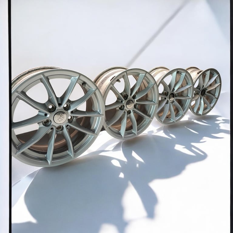 4x Alufelge 16 Zoll 6.5" 5x112 22ET Glanz Silber 6876921 BMW Rim Wheel FEL3561002829nm