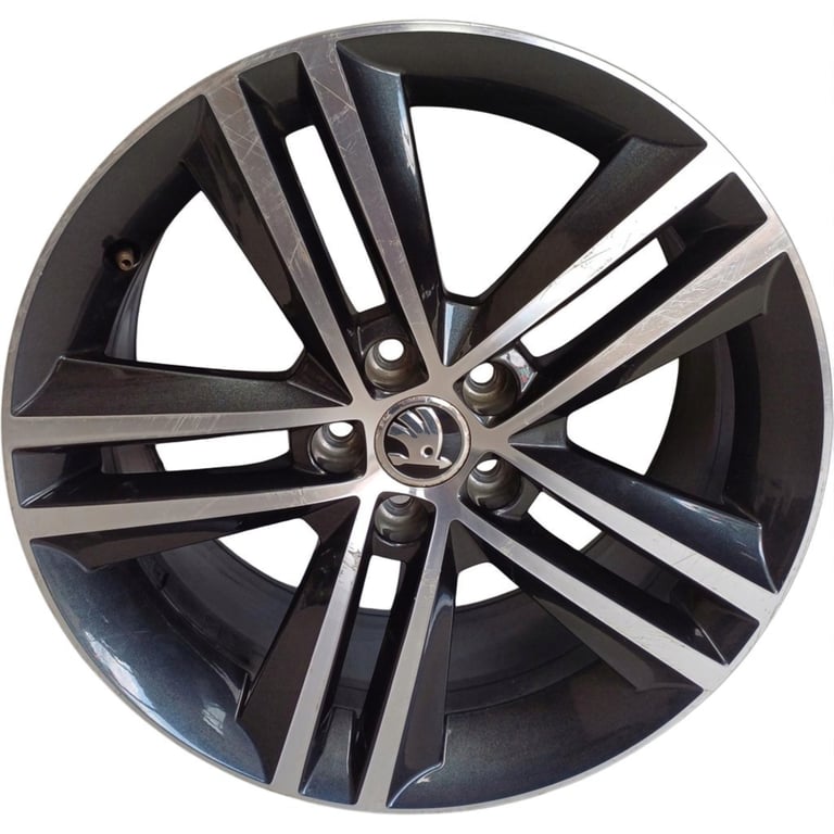1x Alufelge 17 Zoll 7.0" 5x100 46ET 5JA601025D Skoda Rapid Rim Wheel