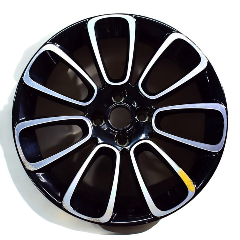 1x Alufelge 17 Zoll 7.0" 4x100 44ET Glanz Schwarz Opel Corsa E Rim Wheel